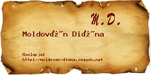 Moldován Diána névjegykártya