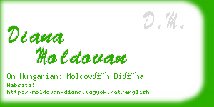 diana moldovan business card